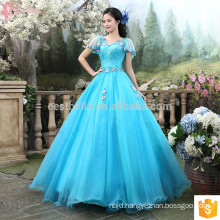 Alibaba Online Cinderella Royal Blue Special Occasion Party Gowns Princess Style Real Sample Ball Gown Wedding Dress